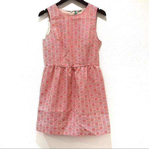 United Colors Of Benetton Dresses & Skirts - VTG United Colors of Benetton Pink Brocade Dress